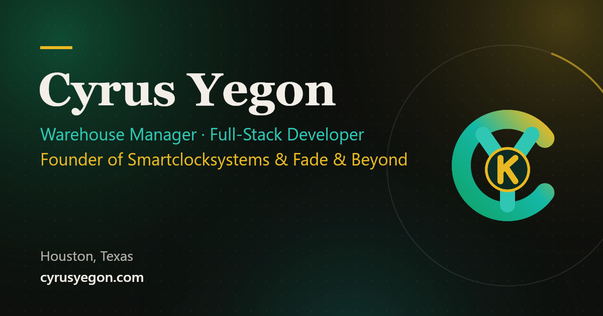 About · Cyrus Yegon